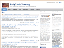 Tablet Screenshot of earlymusicnews.org